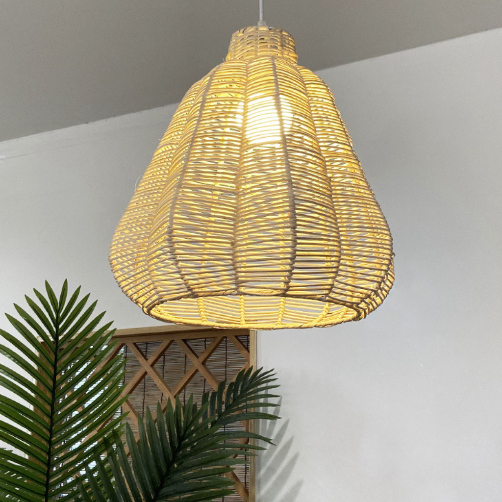 Kmart Black Wicker Rattan Pendant Light