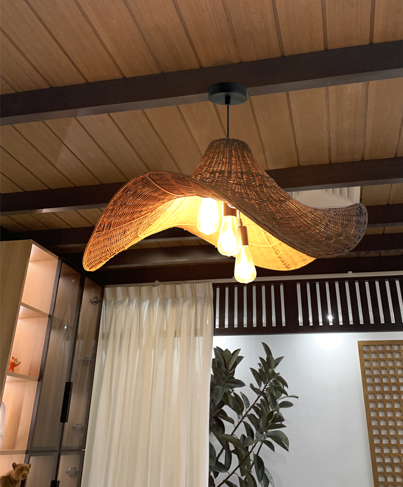 3-Light Selma Rattan Pendant Light