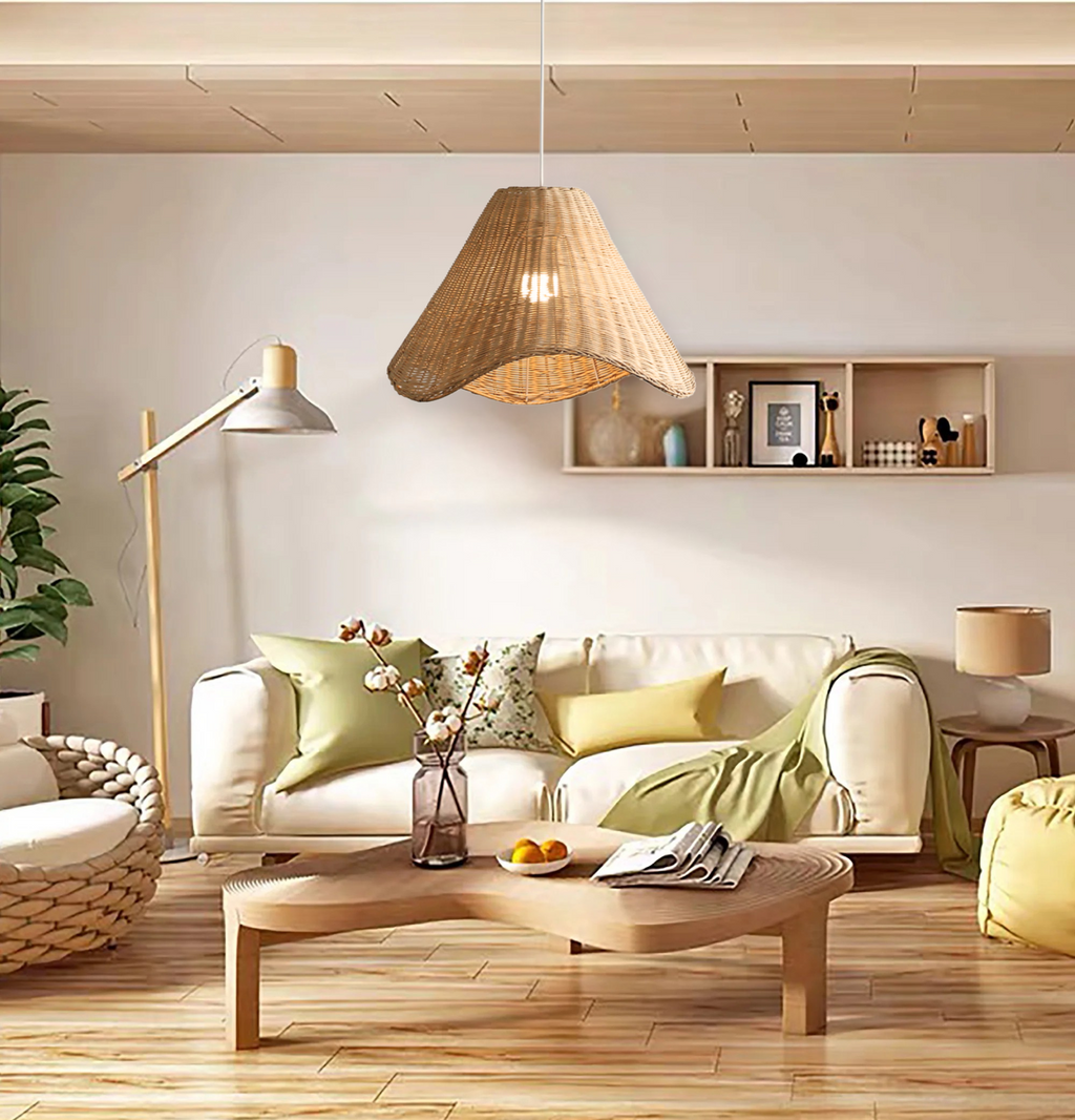 Sutton Knotted Rattan Pendant Light