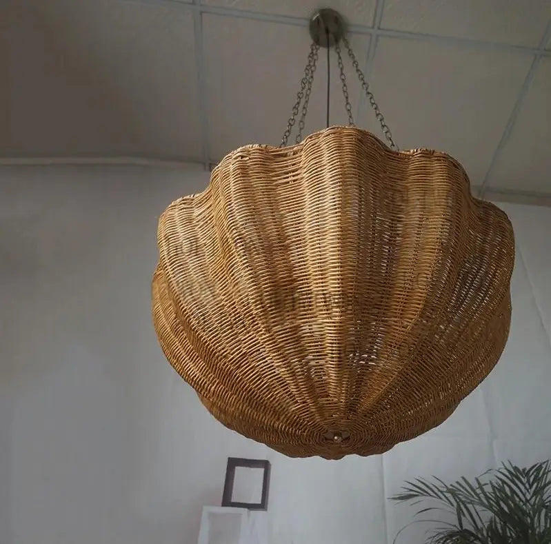 Soane Wicker Rattan Daisy Hanging Light