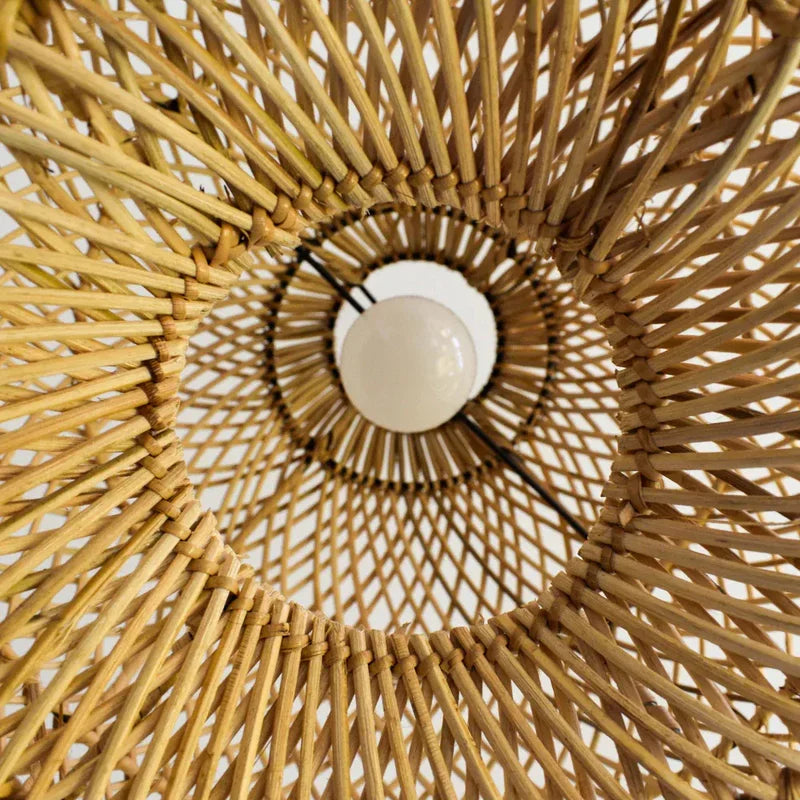 Batcheller Ball Rattan Pendant Light Basket Weave