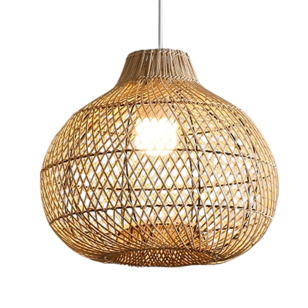 Batcheller Ball Rattan Pendant Light Basket Weave