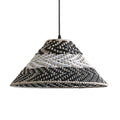 Twirlanda Rattan Black Wicker Pendant Light