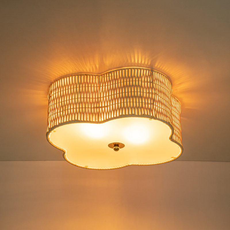 Beachcrest Boho Rattan Ceiling Light