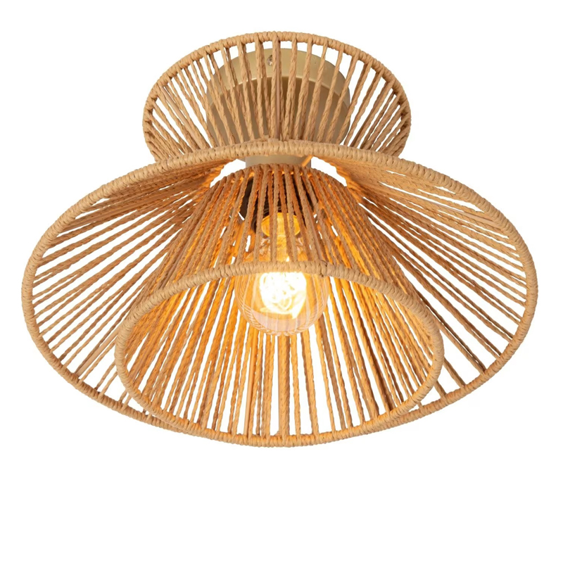Tasman Wabi Sabi Rattan Ceiling Light