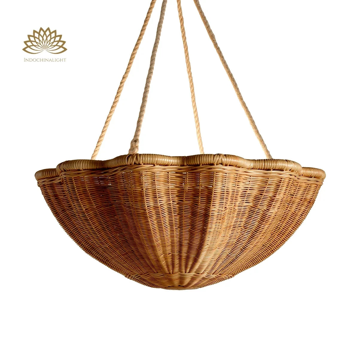 Soane Wicker Rattan Daisy Hanging Light