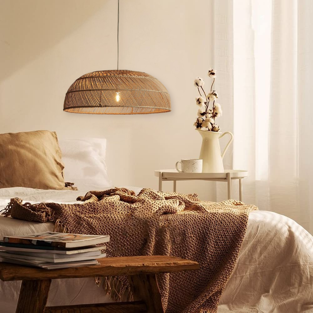 Amara Dome Rattan Woven Pendant Light