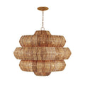 Antibes Extra Large Multi-Tiered Rattan Chandelier