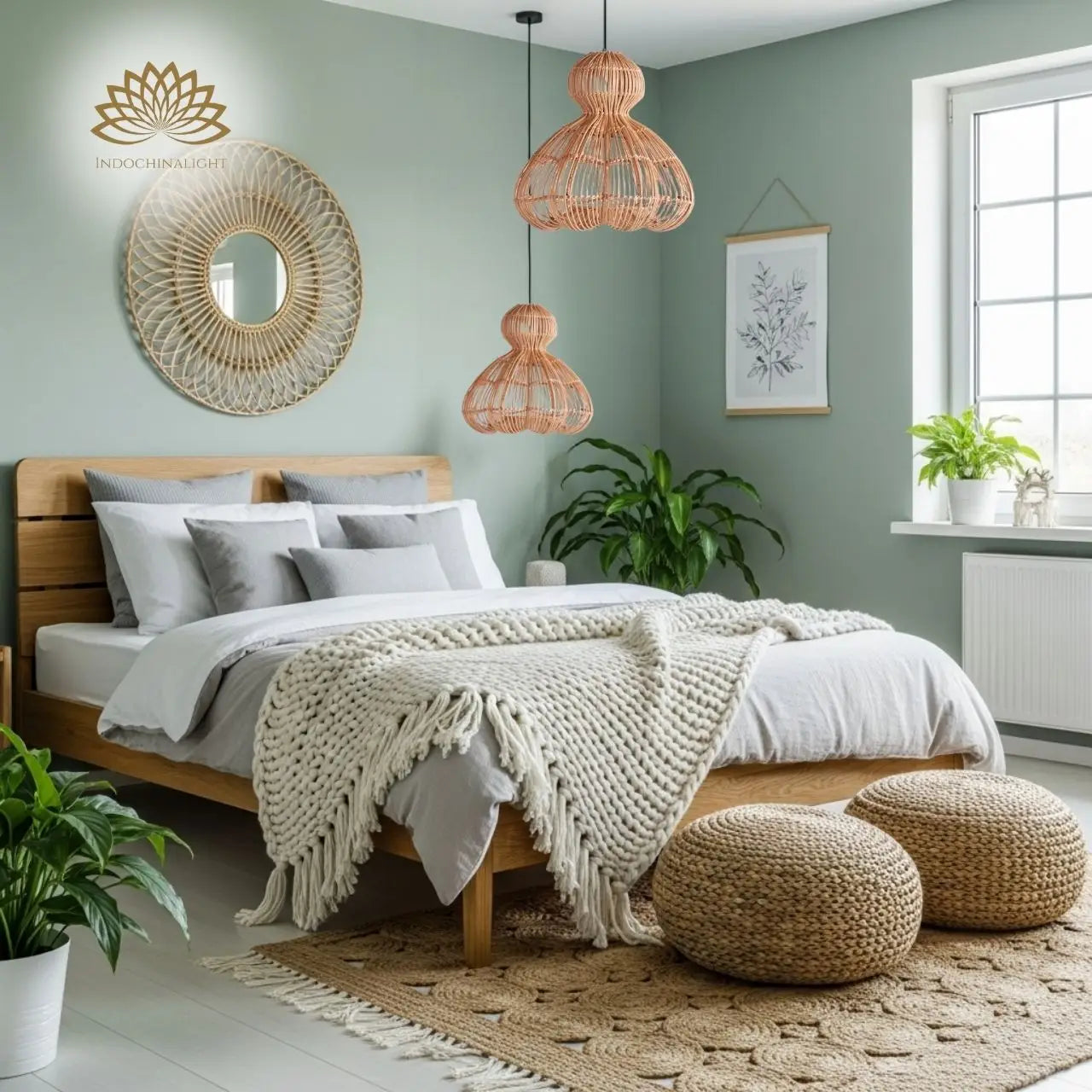 Aurelia Large Rattan Pendant Light