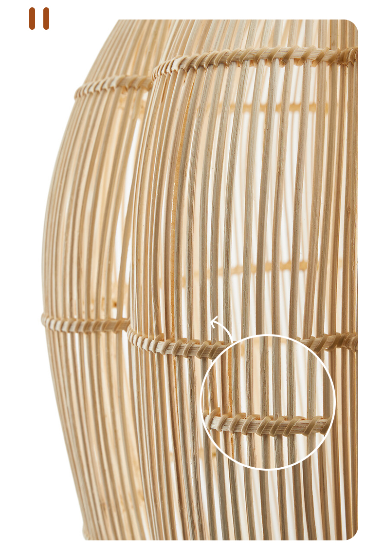 Dankia Coastal Rattan Pendant Light For Kitchen Island