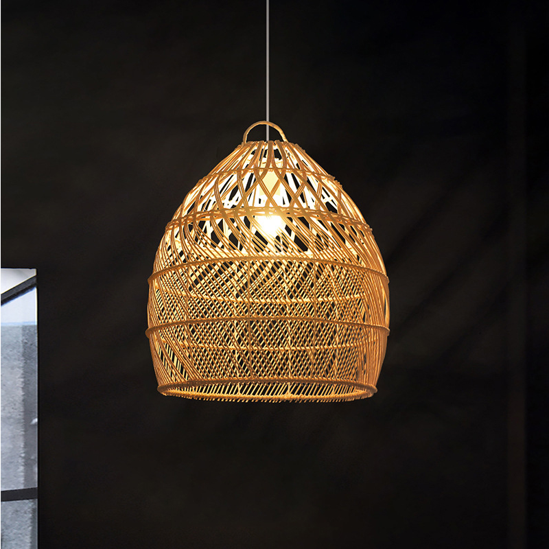 Perio Rattan Basket Pendant Light