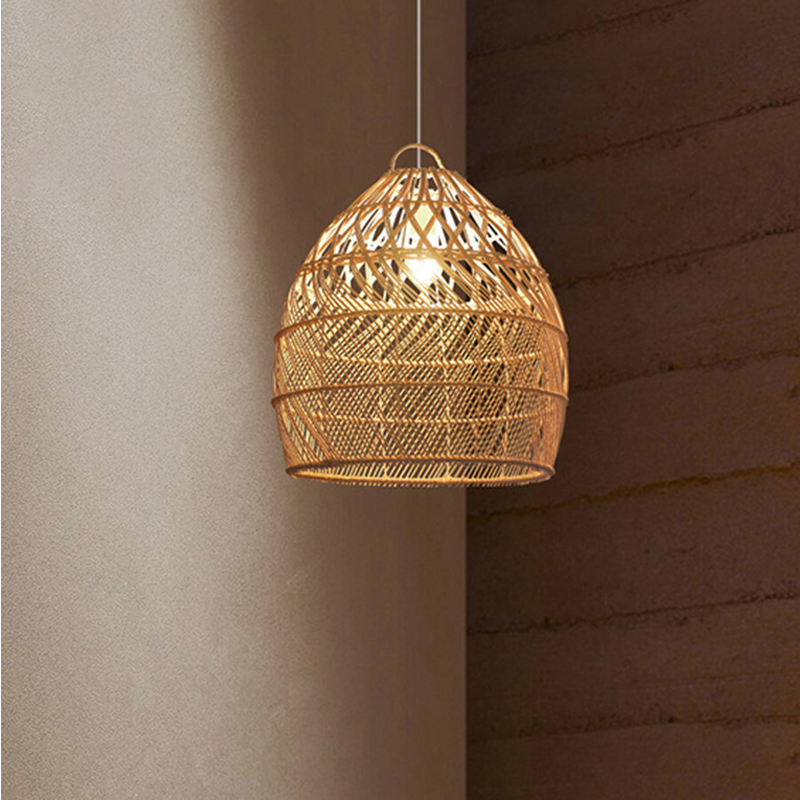 Perio Rattan Basket Pendant Light