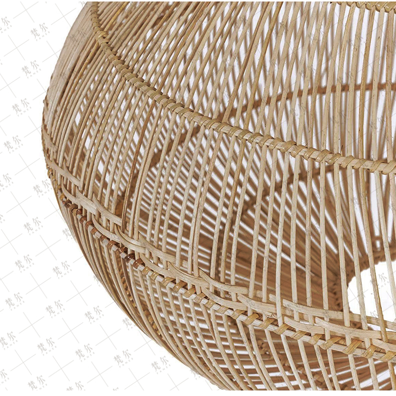 Drop Rattan Basket Pendant Light