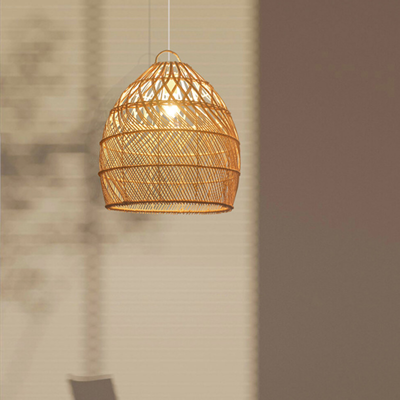 Perio Rattan Basket Pendant Light