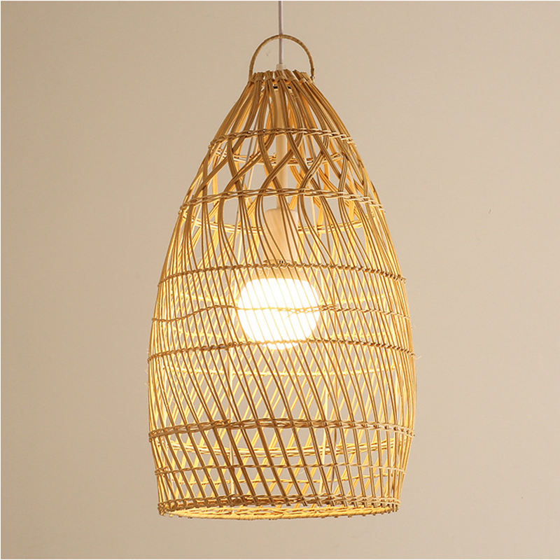 Perio Rattan Basket Pendant Light