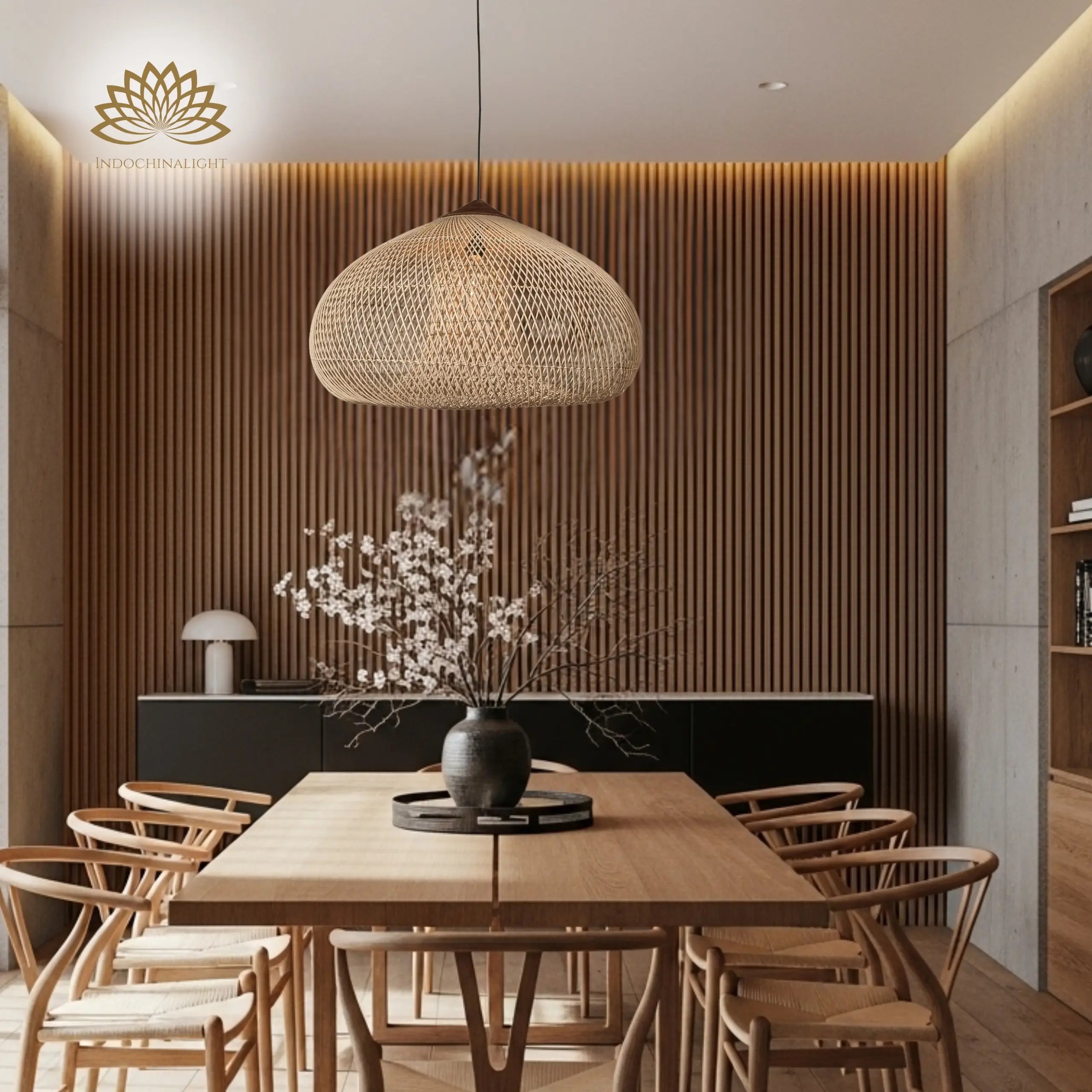 Bathari Wabi Sabi Rattan Pendant Light