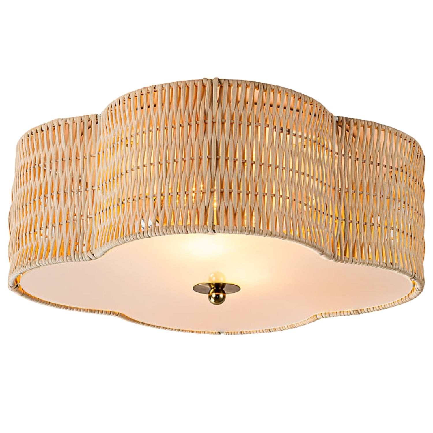 Beachcrest Boho Rattan Ceiling Light