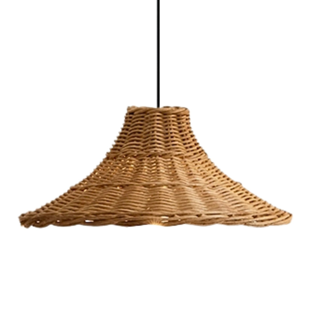 Carmel Cone Wicker Rattan Pendant Light