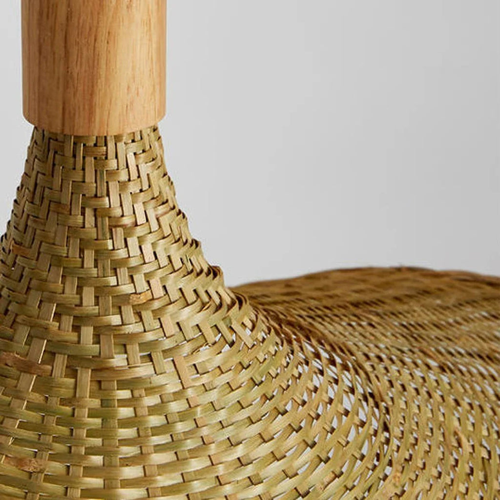 Ellie Straw Hat 3 Light Rattan Pendant