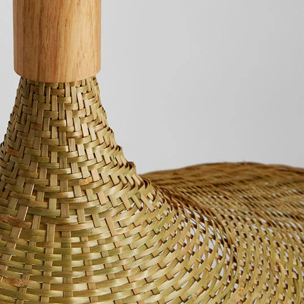 Ellie Straw Hat 3 Light Rattan Pendant
