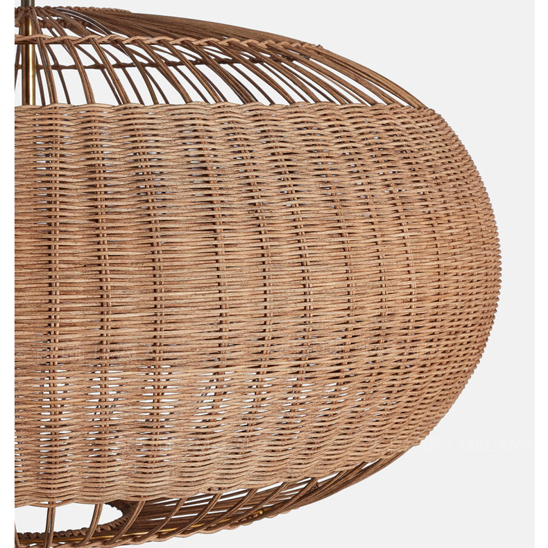 Isobella Ball Wabi Sabi Wicker Pendant Light