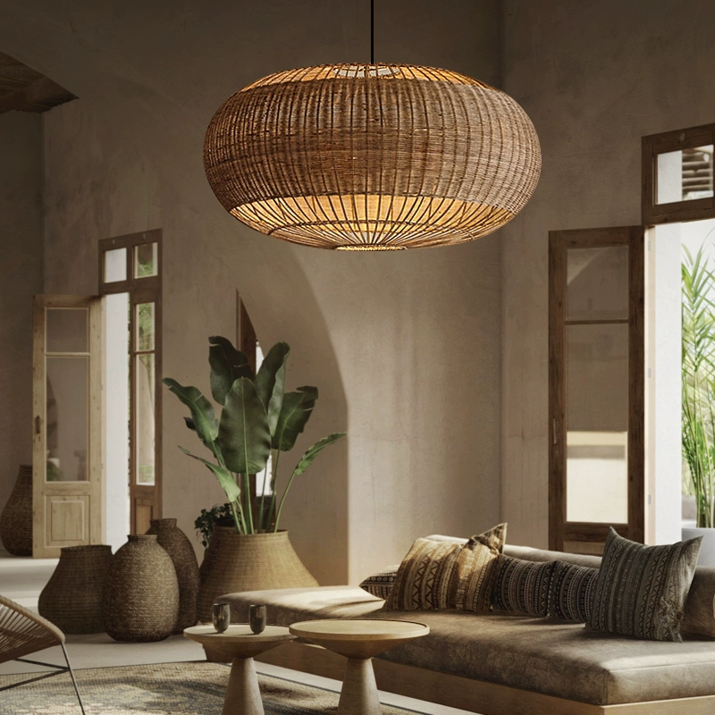 Isobella Ball Wabi Sabi Wicker Pendant Light