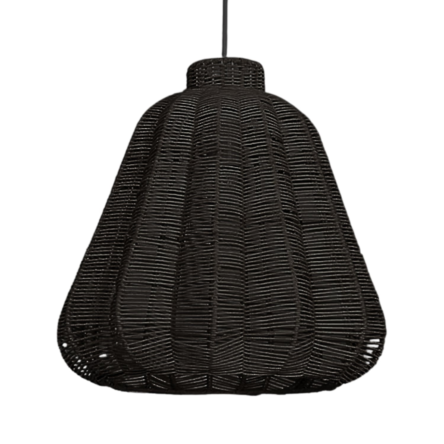 Kmart Black Wicker Rattan Pendant Light