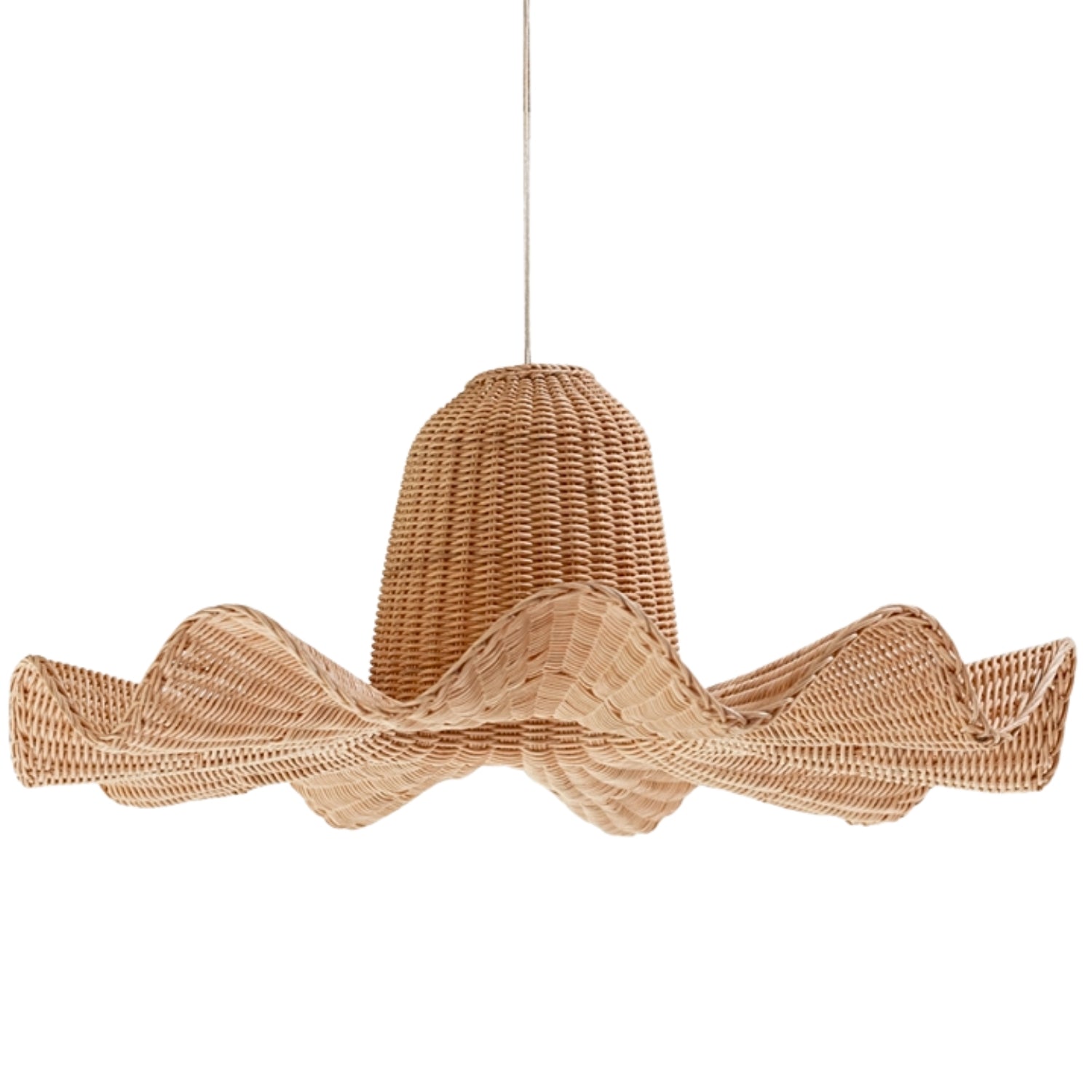 Luna Wicker Rattan Pendant Light