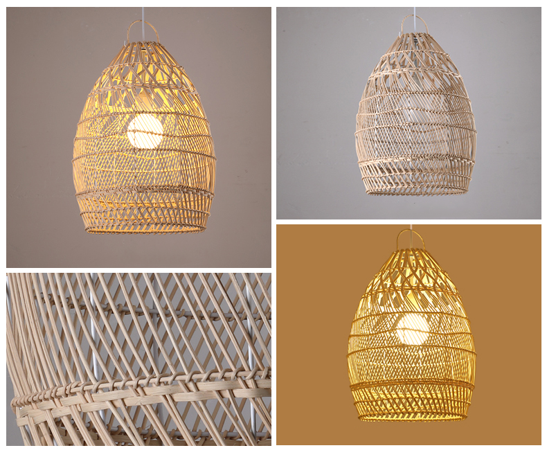 Minna Boho Woven Rattan Pendant 1-Light