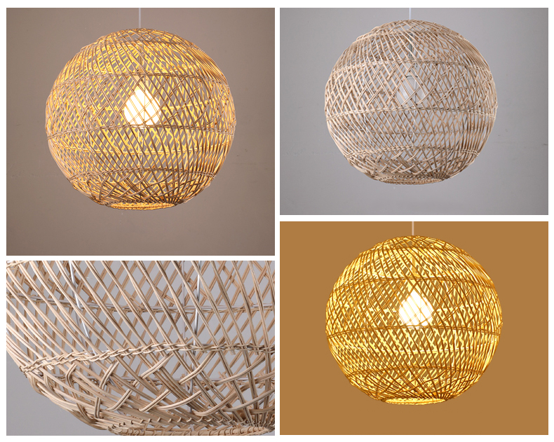 Minna Boho Woven Rattan Pendant 1-Light