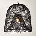 Nassa Black Rattan Pendant Light