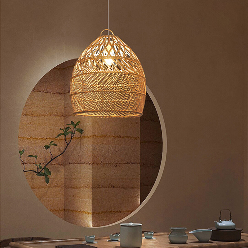 Perio Rattan Basket Pendant Light