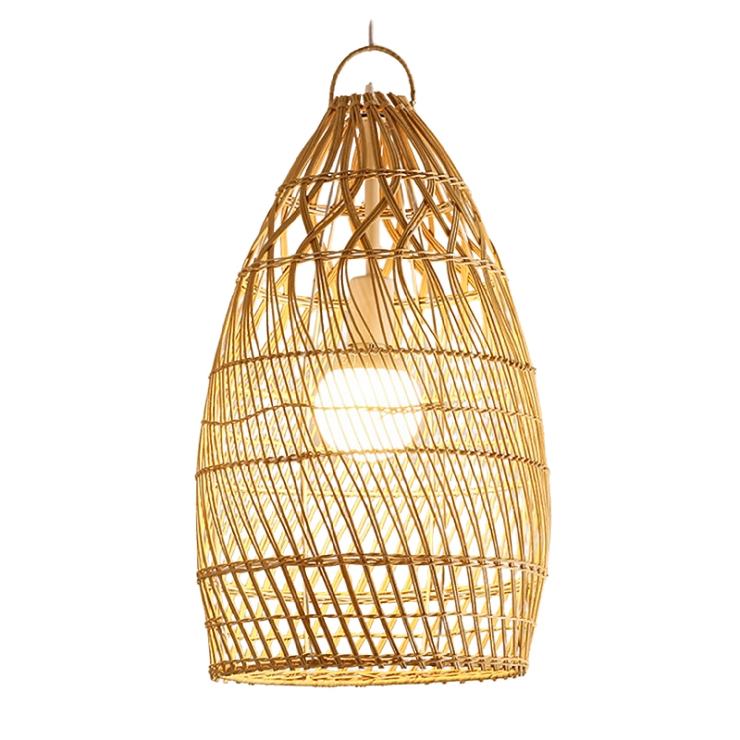 Perio Rattan Basket Pendant Light