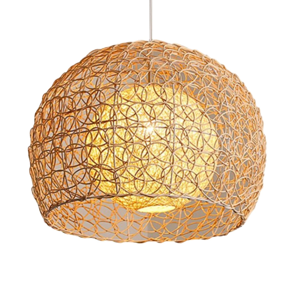 Peynir Rattan Basket Pendant Light Small