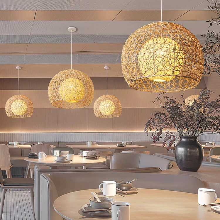 Peynir Rattan Basket Pendant Light Small