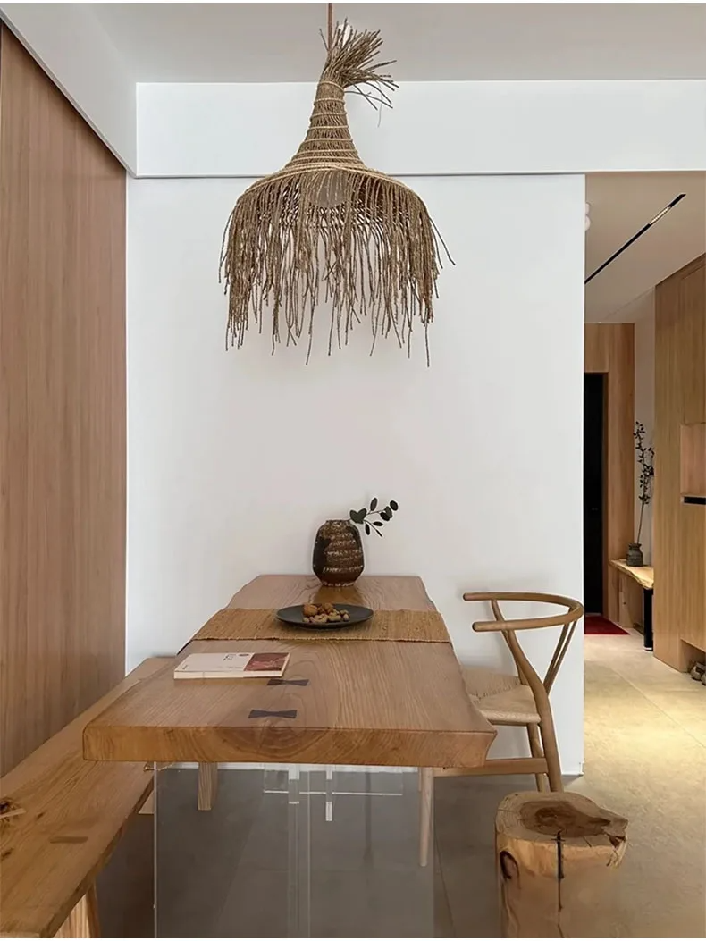 Pipa Coastal Rattan Kitchen Pendant Light