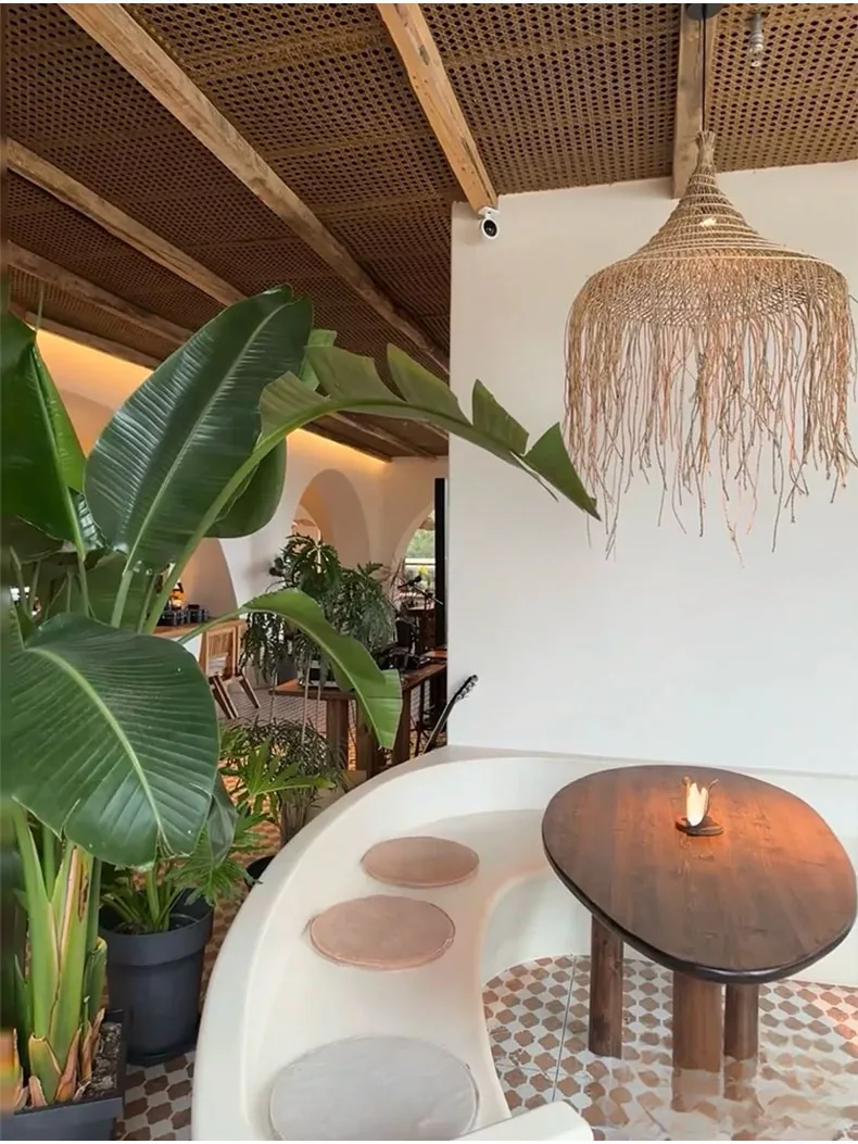 Pipa Coastal Rattan Kitchen Pendant Light