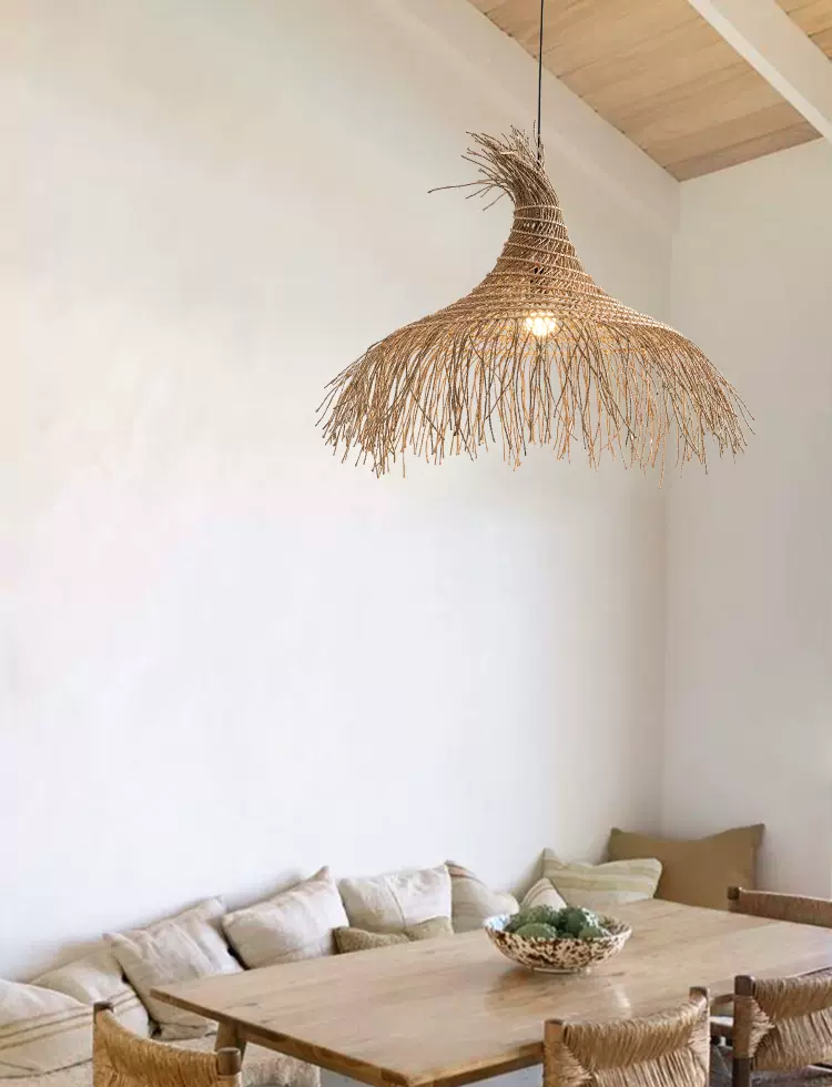 Pipa Coastal Rattan Kitchen Pendant Light