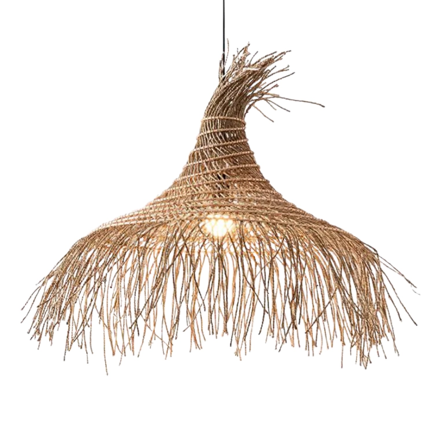 Pipa Coastal Rattan Kitchen Pendant Light