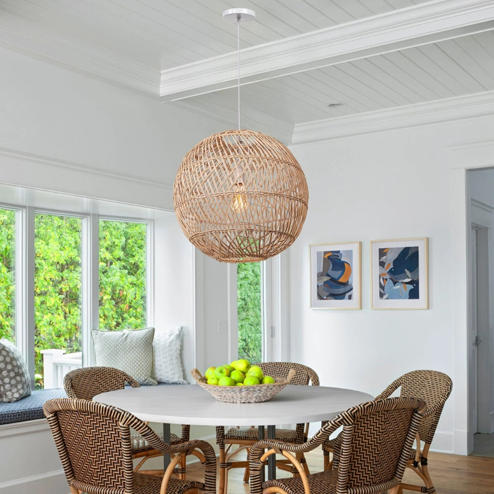 Summerland Round Rattan Pendant Light