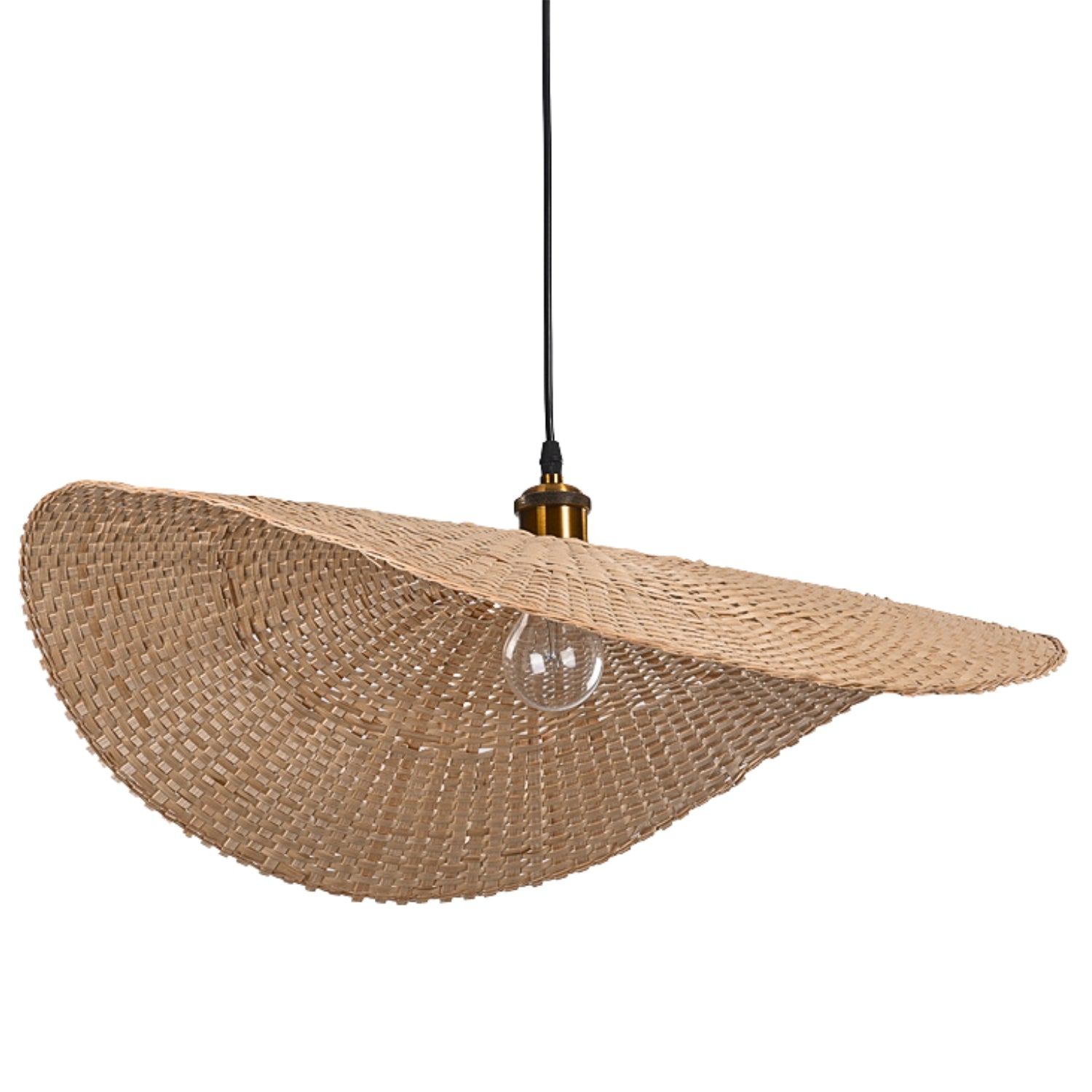 Ren Leaf Wabi Sabi Wicker Rattan Pendant Light