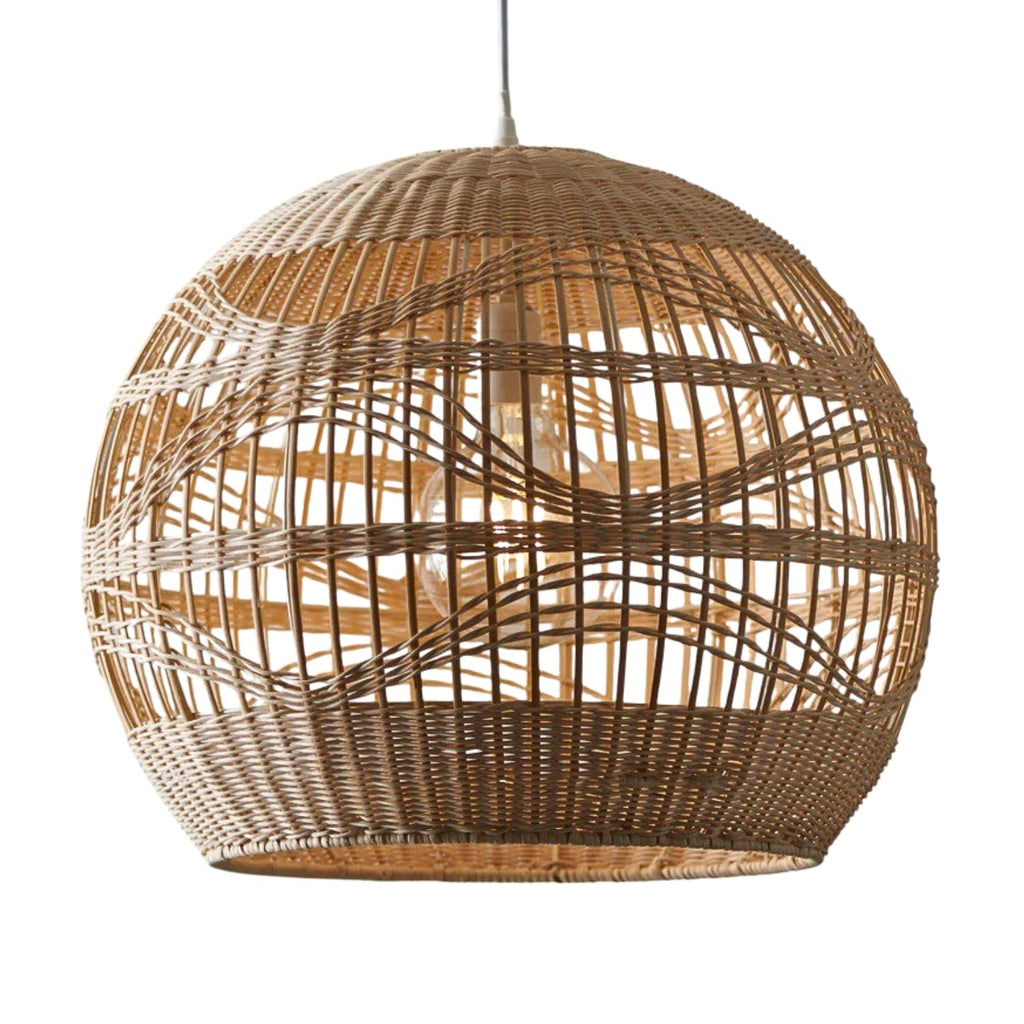 Rita Globe Wicker Bamboo Rattan Pendant Light
