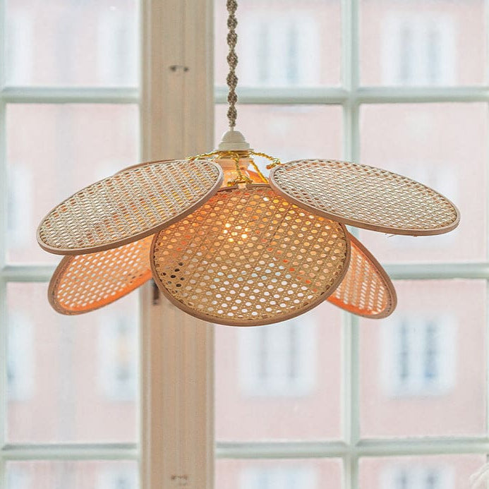Ritta French Country Rattan Pendant Light