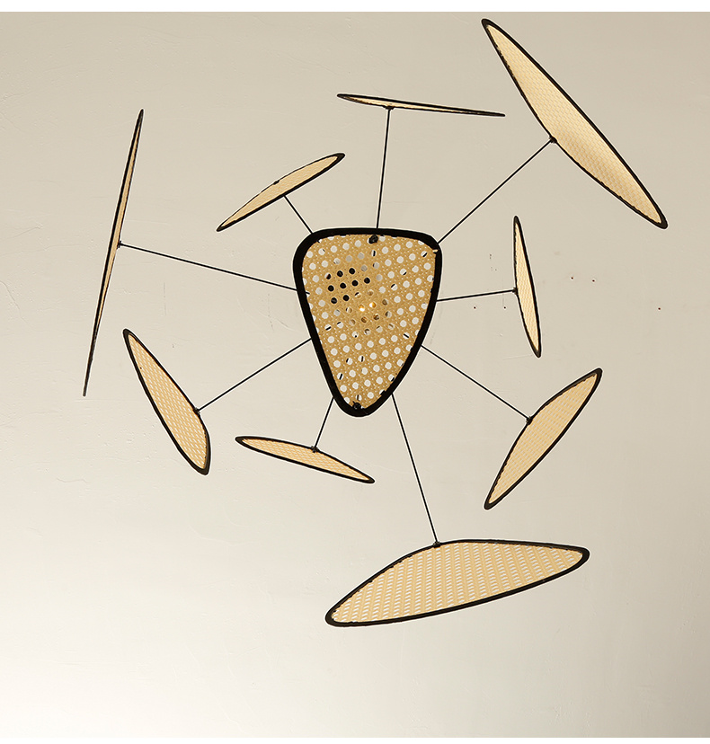 Screen Cannage Giant Rattan Pendant Light