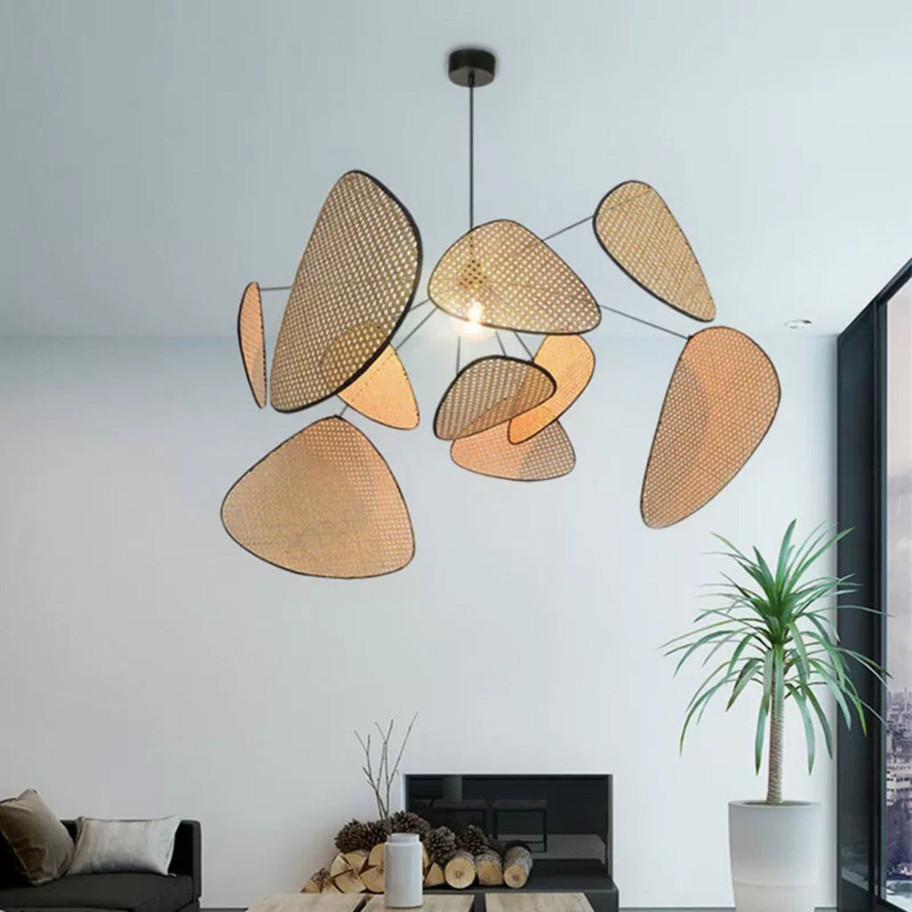 Screen Cannage Giant Rattan Pendant Light