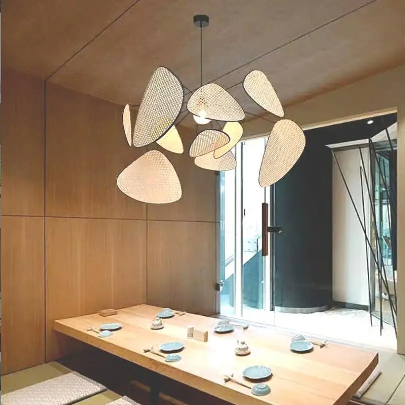 Screen Cannage Giant Rattan Pendant Light