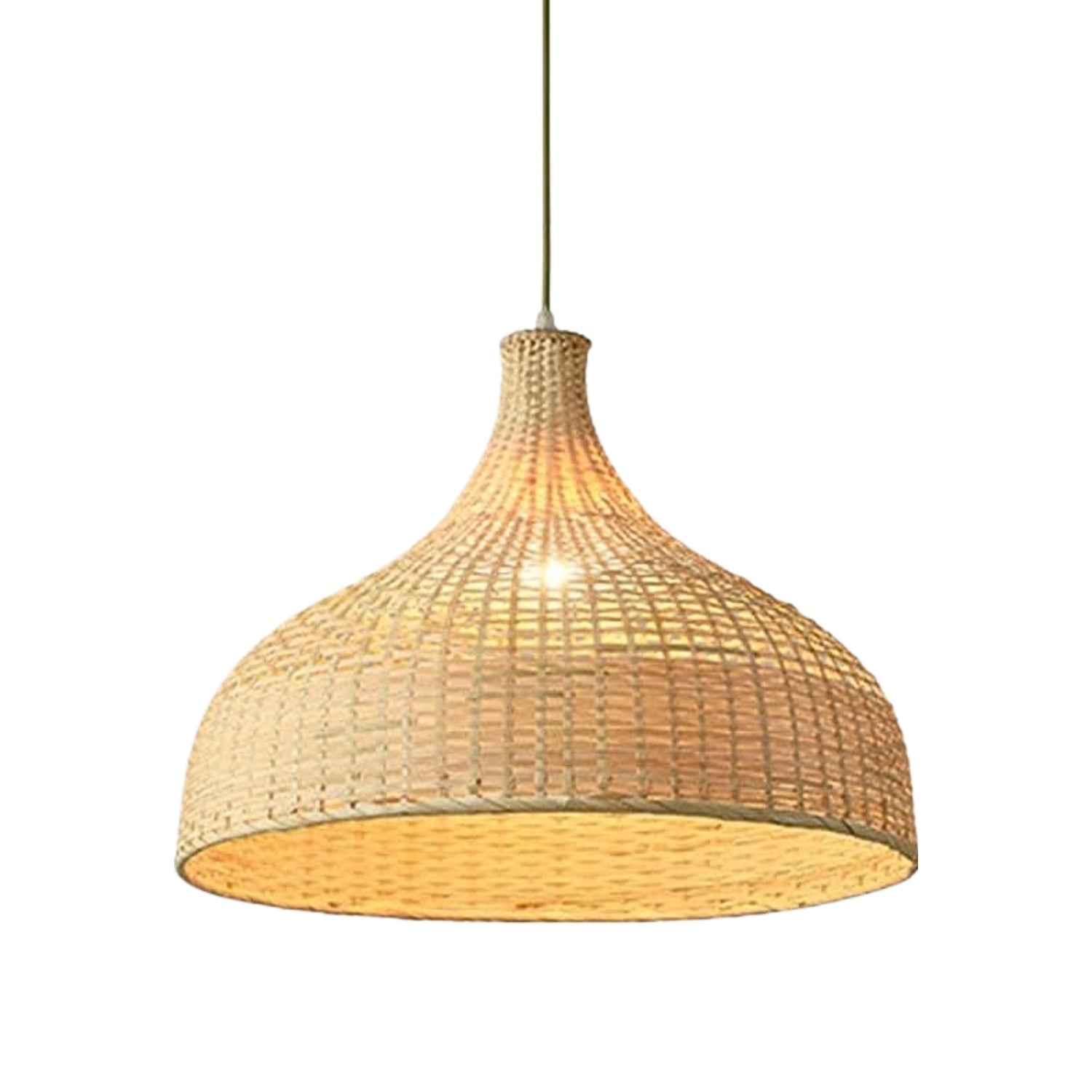 Kirsal Rattan Basket Pendant Light Shade - Cluster Hanging