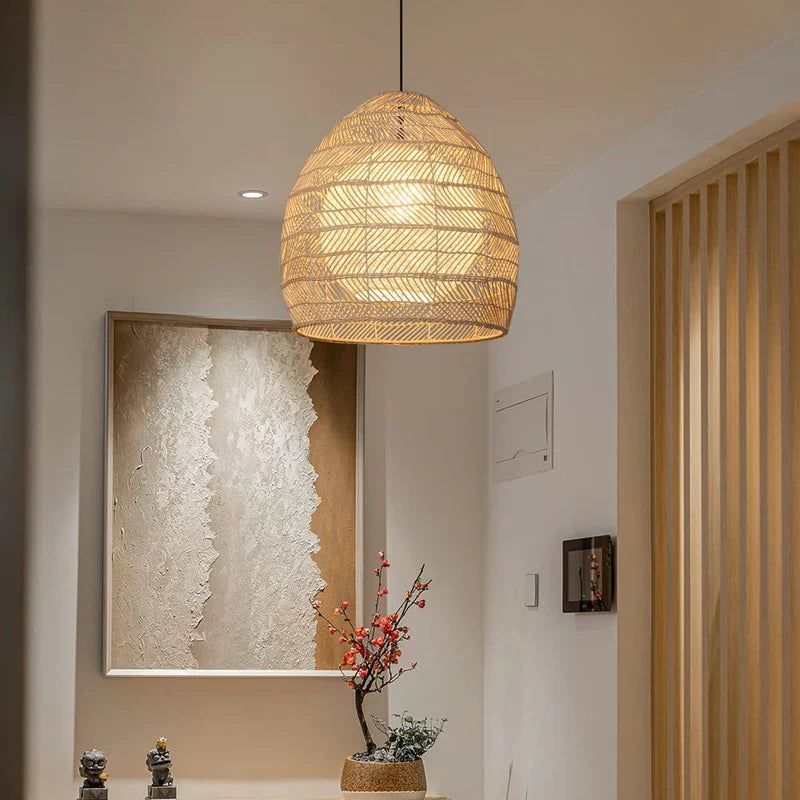 Sivaji Rattan Basket Pendant Light