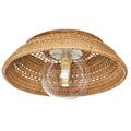 Small Boru Boho Rattan Ceiling Flush Mount