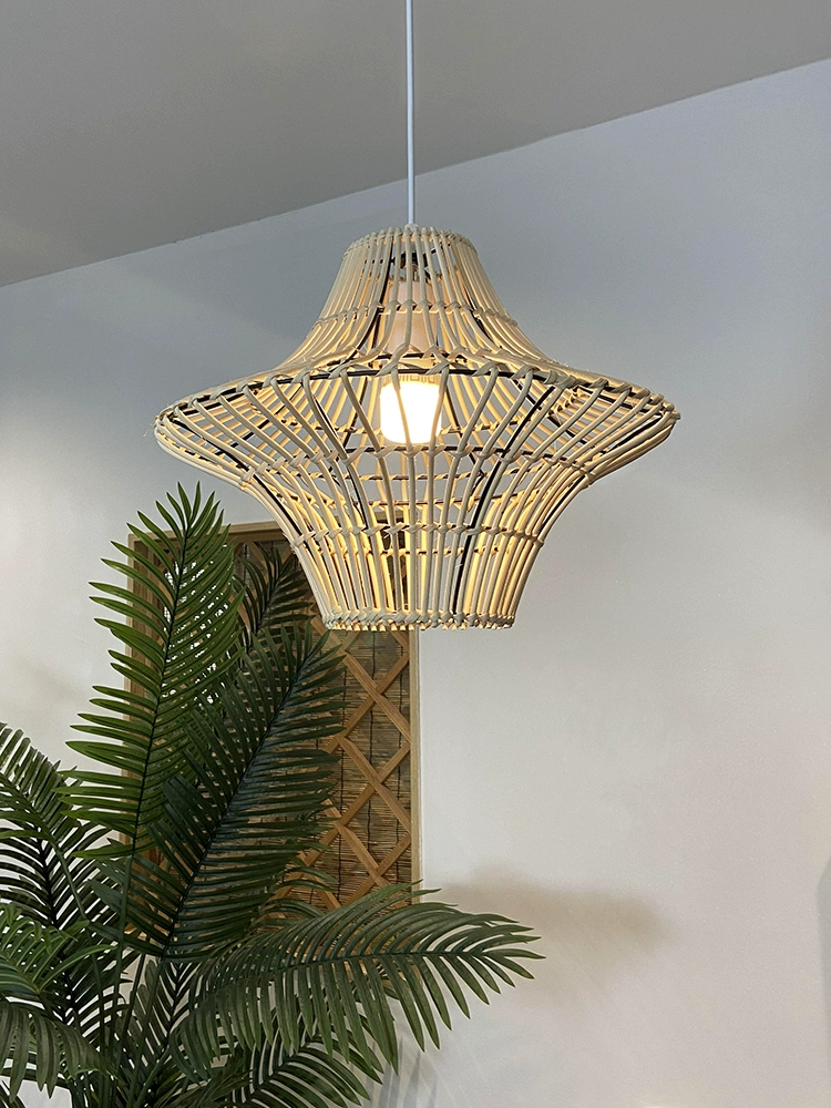 Starweave White Woven Rattan Hanging Light
